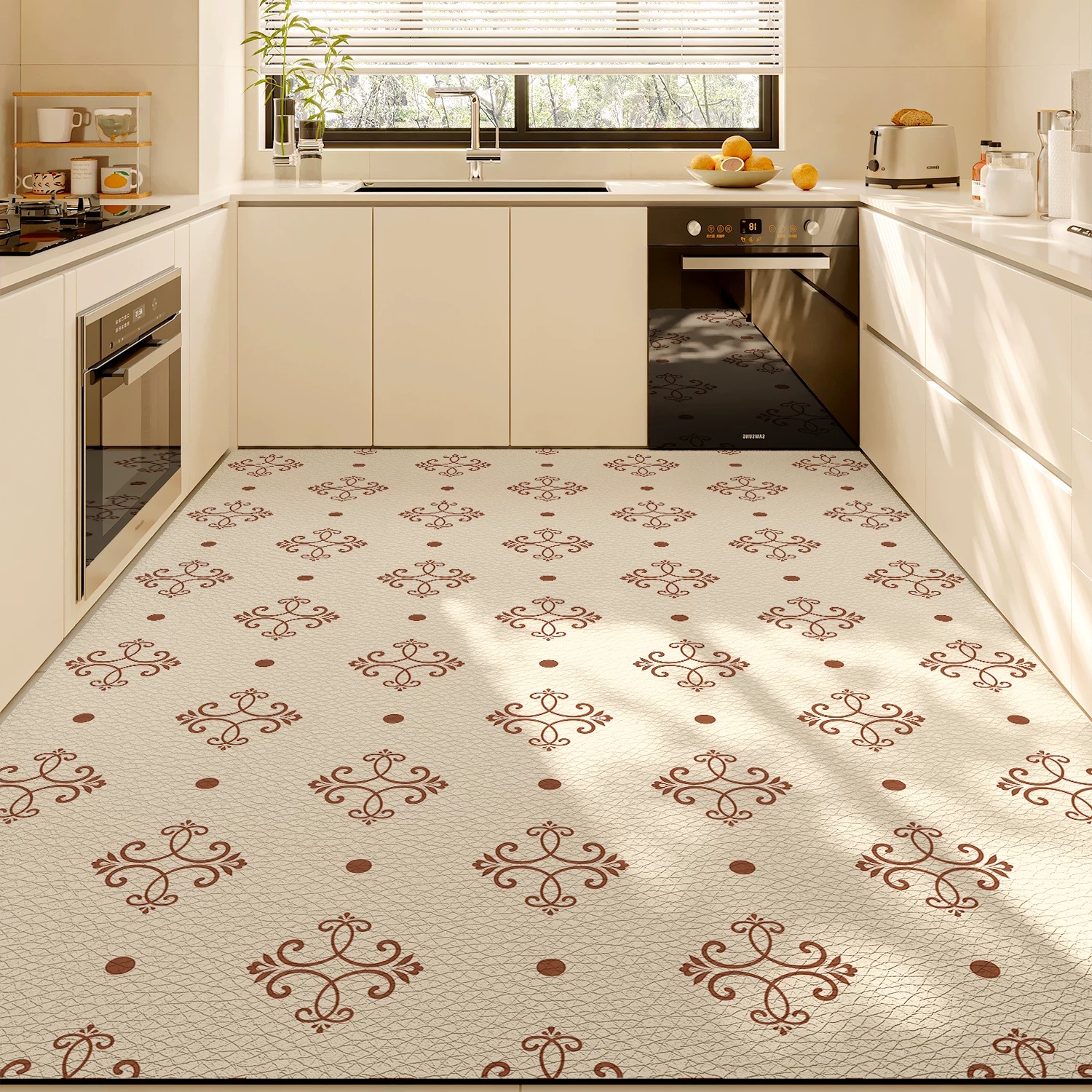 Outdoor Lighting Online - Kitchen Floor Mat Non-slip Carpet Geometric