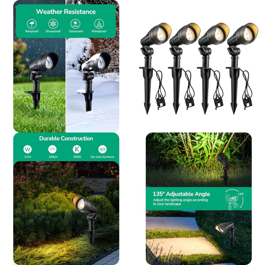 Outdoor Lighting And Landscape - Low Voltage LED Landscape Lights with
