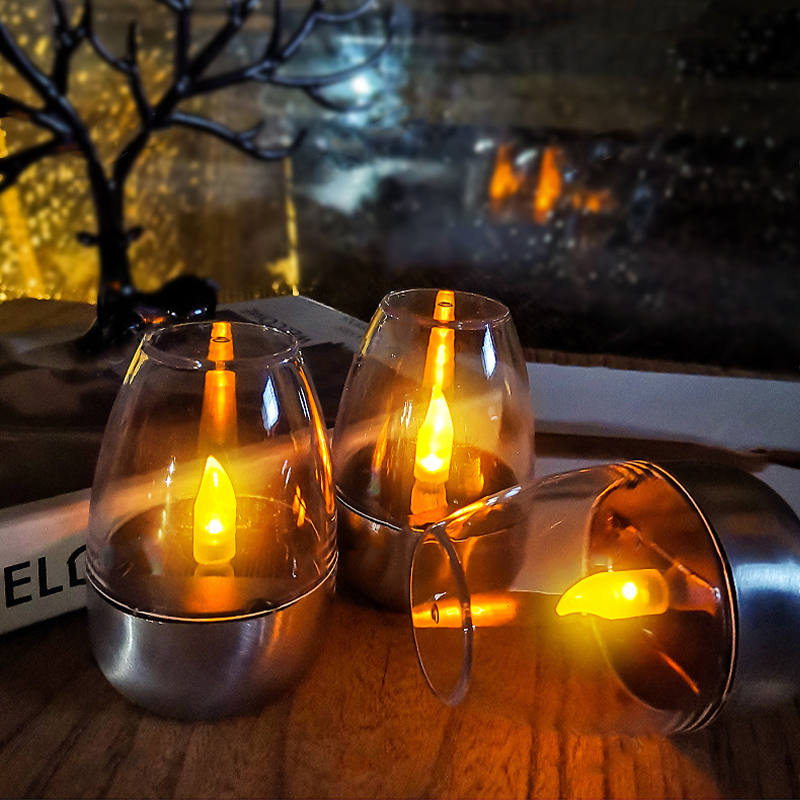 Outdoor Lighting Battery Operated - Solar Powered Flameless Candles Outdoor Waterproof