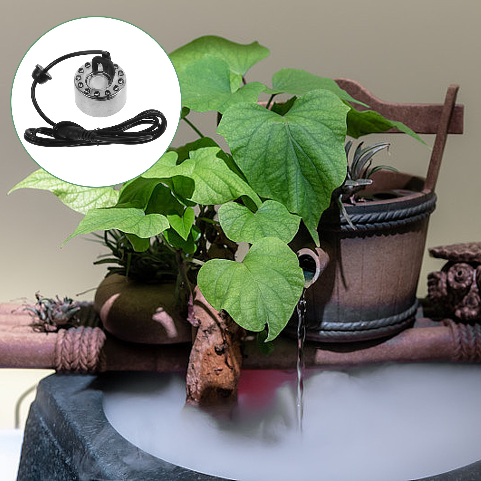 Outdoor Lighting Halloween - Mist Maker 12 Led Lights Usb