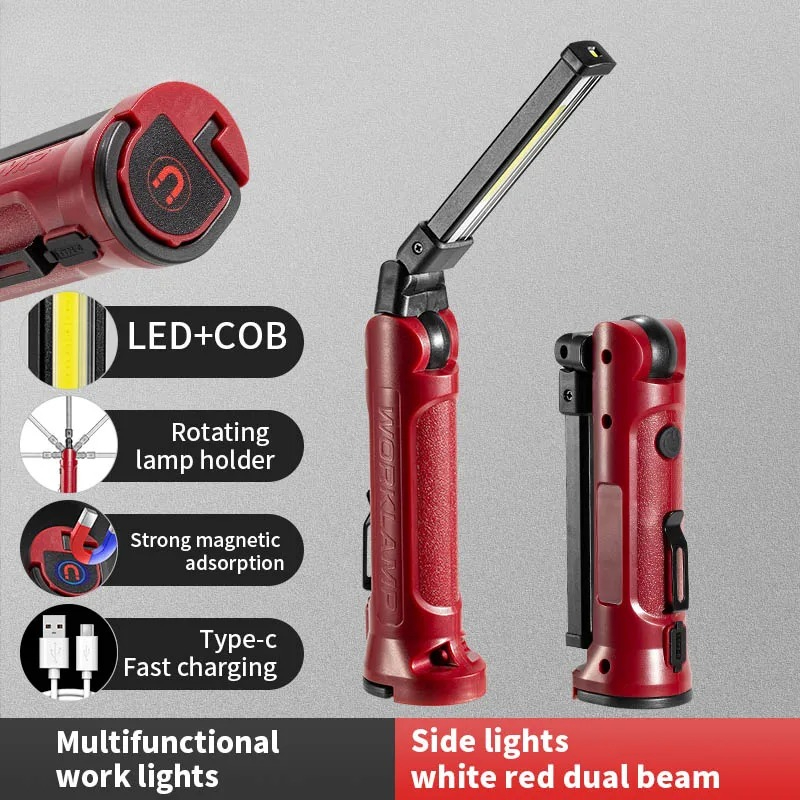 Outdoor Lighting Landscape - COB LED Work Light Rechargeable Folding