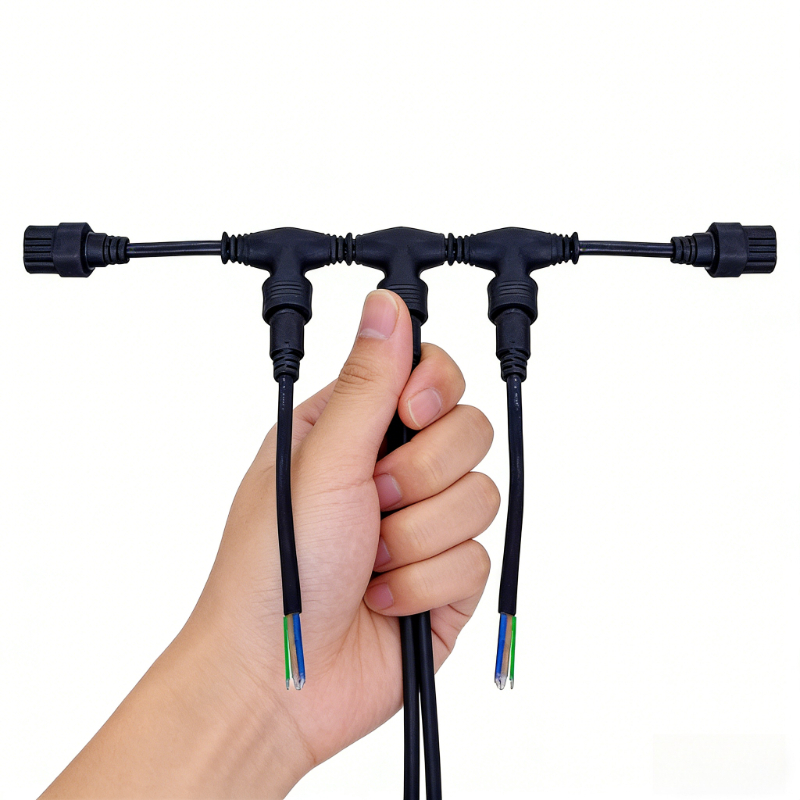 Outdoor Lighting Wire Connectors - 0.75 Square T-Type 2 3 4