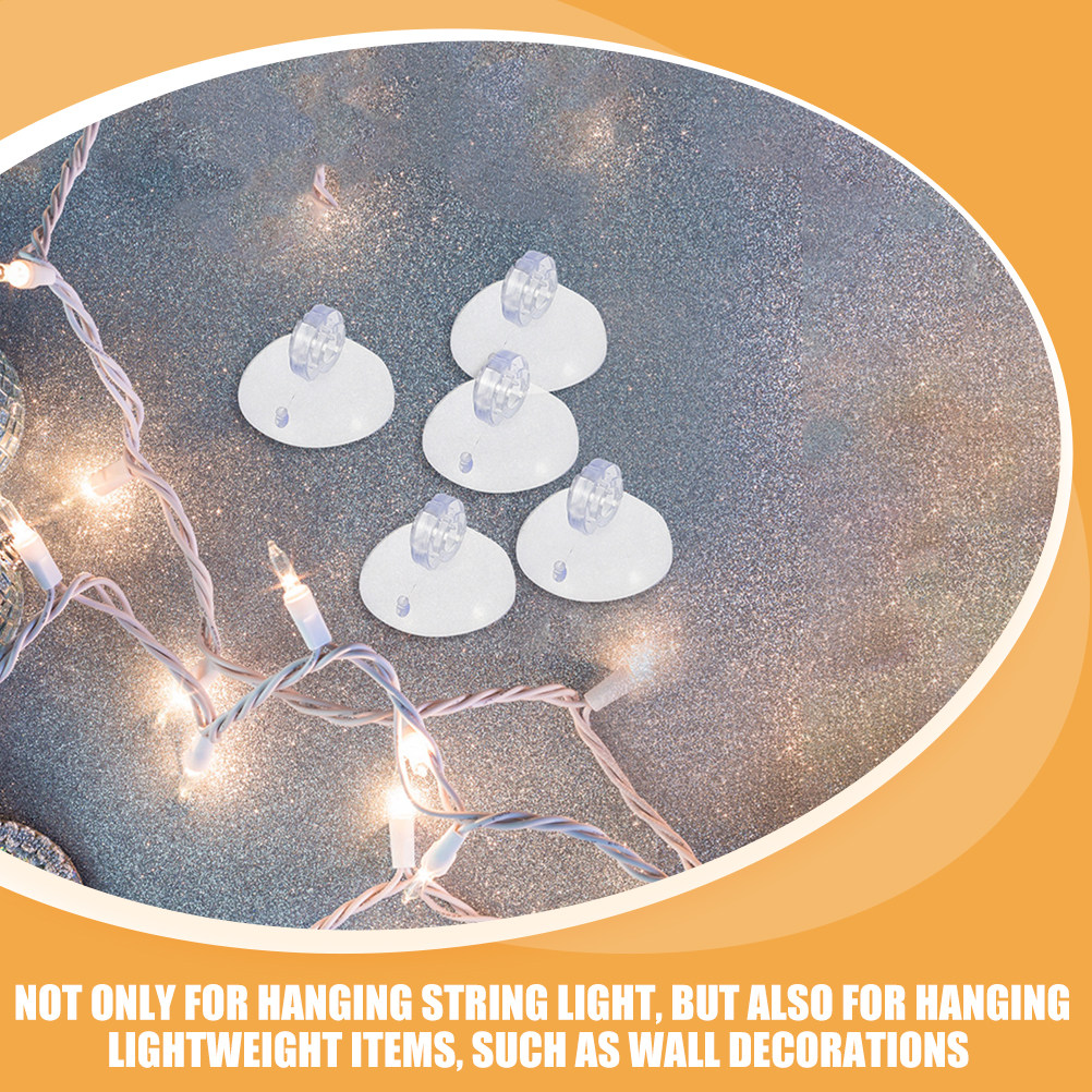 Outdoor Lighting Hooks - 400Pcs Outdoor String Light Hooks Suction