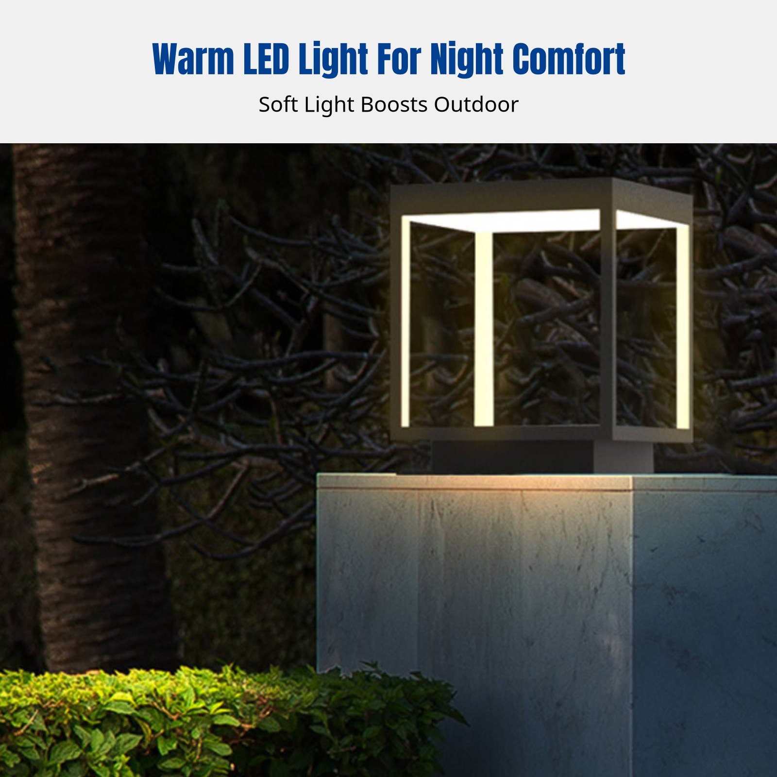 Outdoor Lighting Wall - Modern Minimalist LED Pillar Light, Waterproof