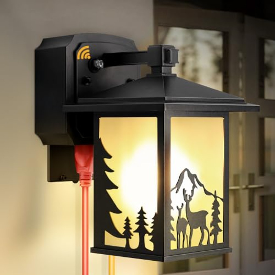 Outdoor Lighting No Outlet - Porch Lights with GFCI Outlet Dusk