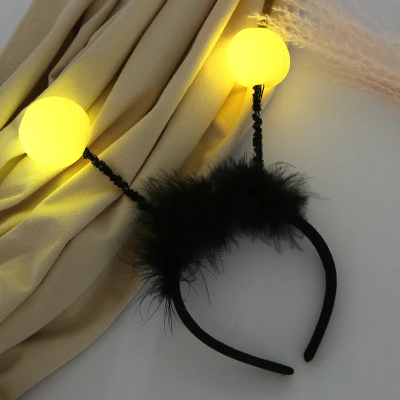 Outdoor Lighting Halloween - Flashing Feather Bee Antenna Ball LED