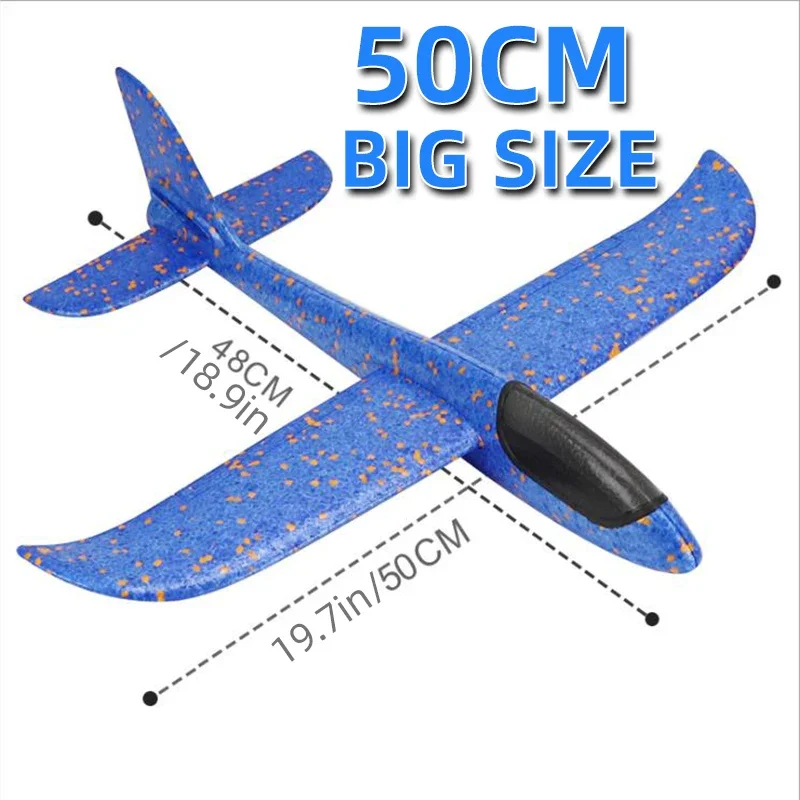Outdoor Lighting Battery Operated - 50CM Big Foam Plane Glider Hand