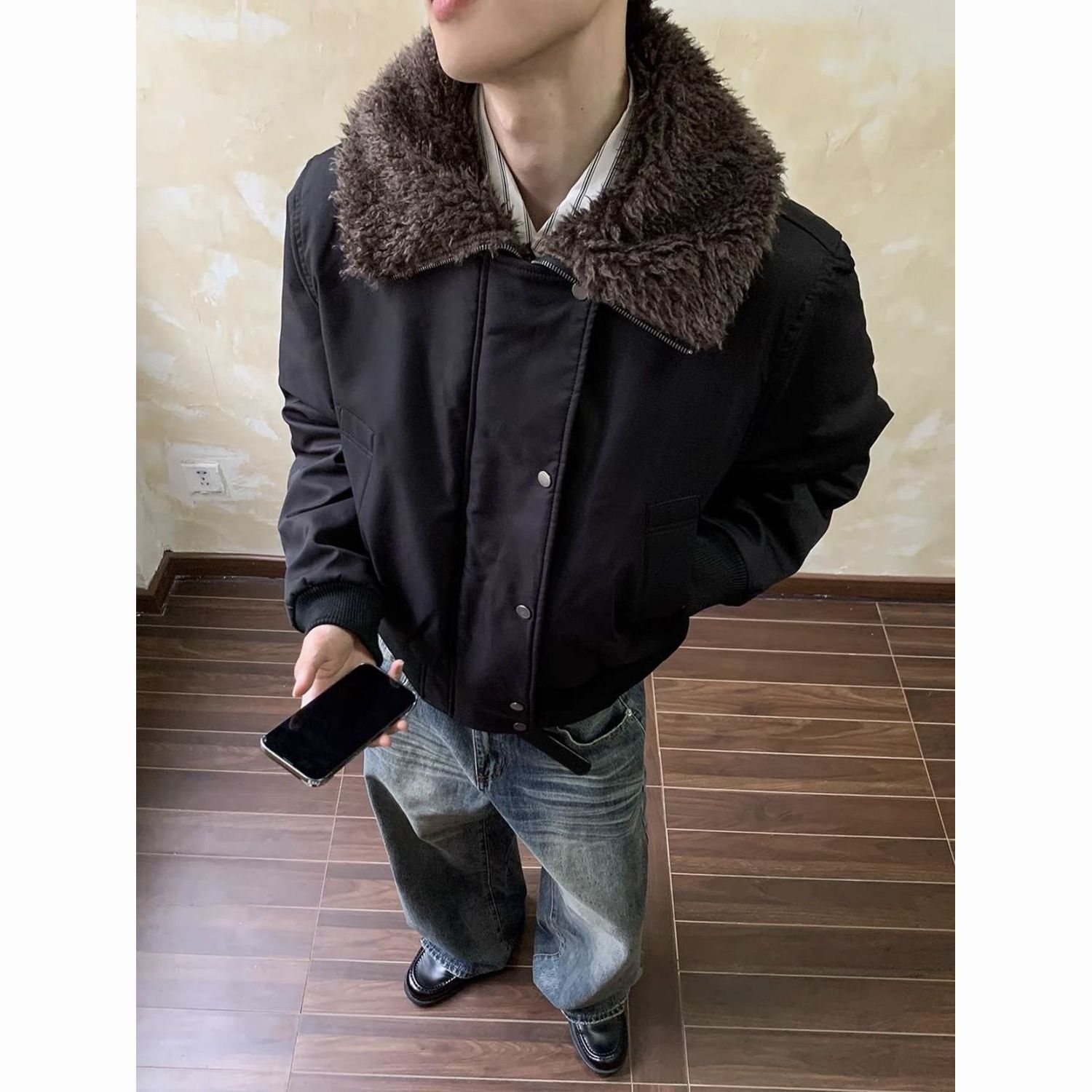 Fur Collar On The Hood	 Jacket - Outdoor Lighting Online recensie en prijs