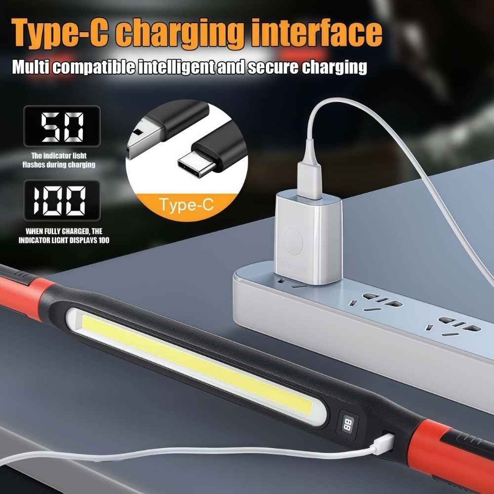COB LED Work Light USB Recharg - Outdoor Lighting Hooks recensie en prijs