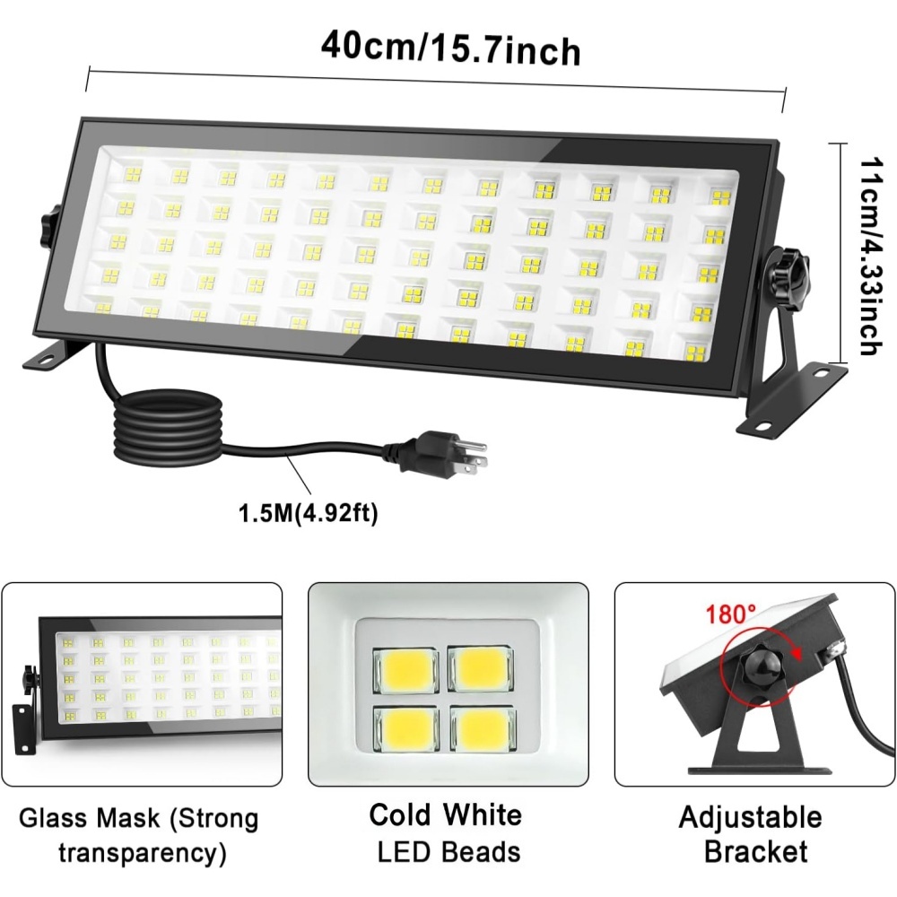 LED Shop Lights, 144W 12000LM  - Outdoor Lighting No Outlet recensie en prijs