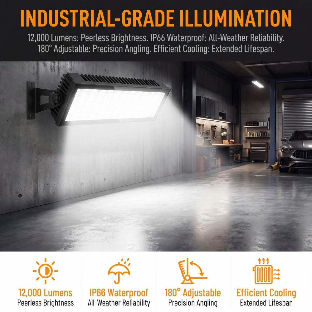 LED Shop Lights, 144W 12000LM  - Outdoor Lighting No Outlet recensie en prijs