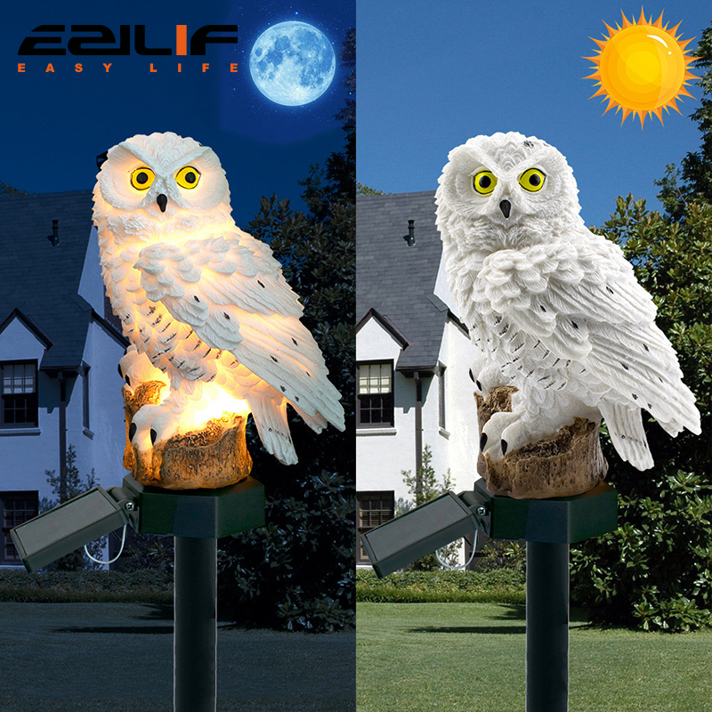 Solar light owl animal sculptu - Outdoor Lighting And Landscape recensie en prijs