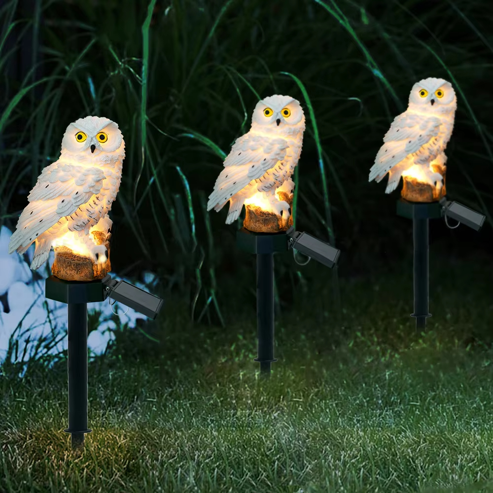 Solar light owl animal sculptu - Outdoor Lighting And Landscape recensie en prijs