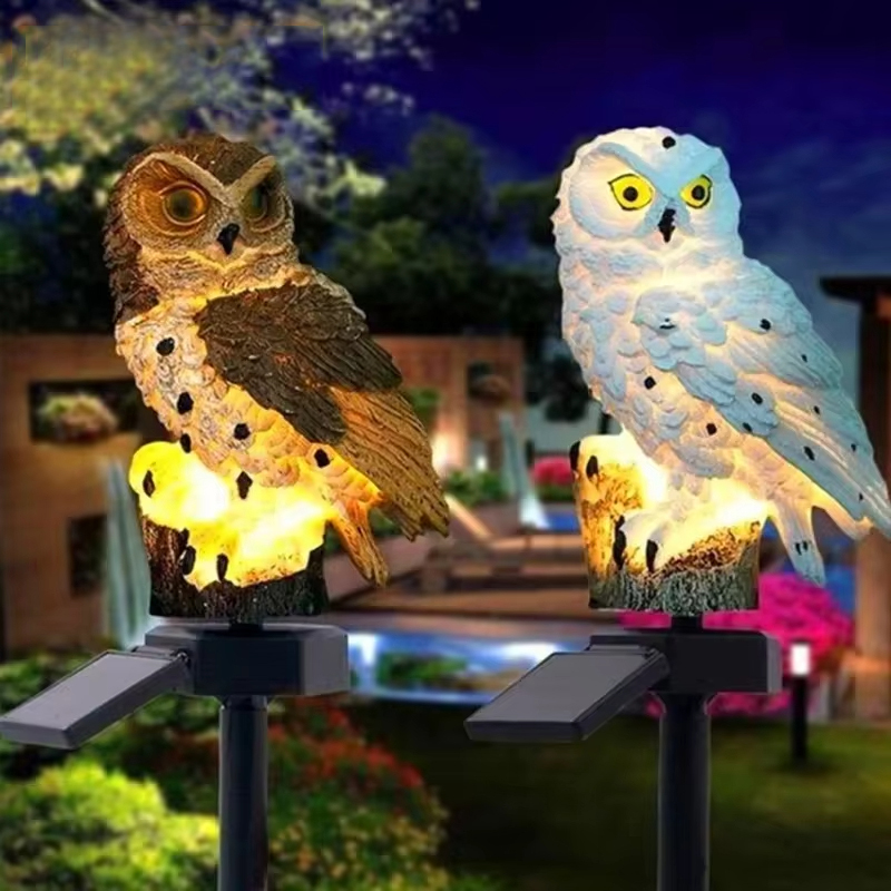 Solar light owl animal sculptu - Outdoor Lighting And Landscape recensie en prijs