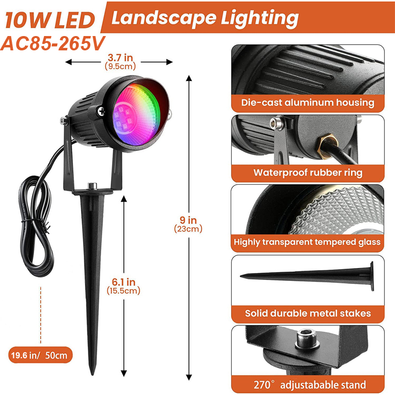 RGBW Color Changing Landscape  - Outdoor Lighting Uk recensie en prijs