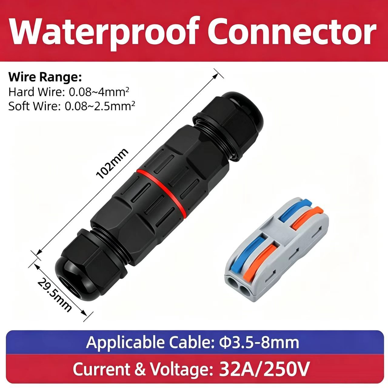 1Pc 2 Pin 3 Pin Wire Connector - Outdoor Lighting Wire Connectors recensie en prijs