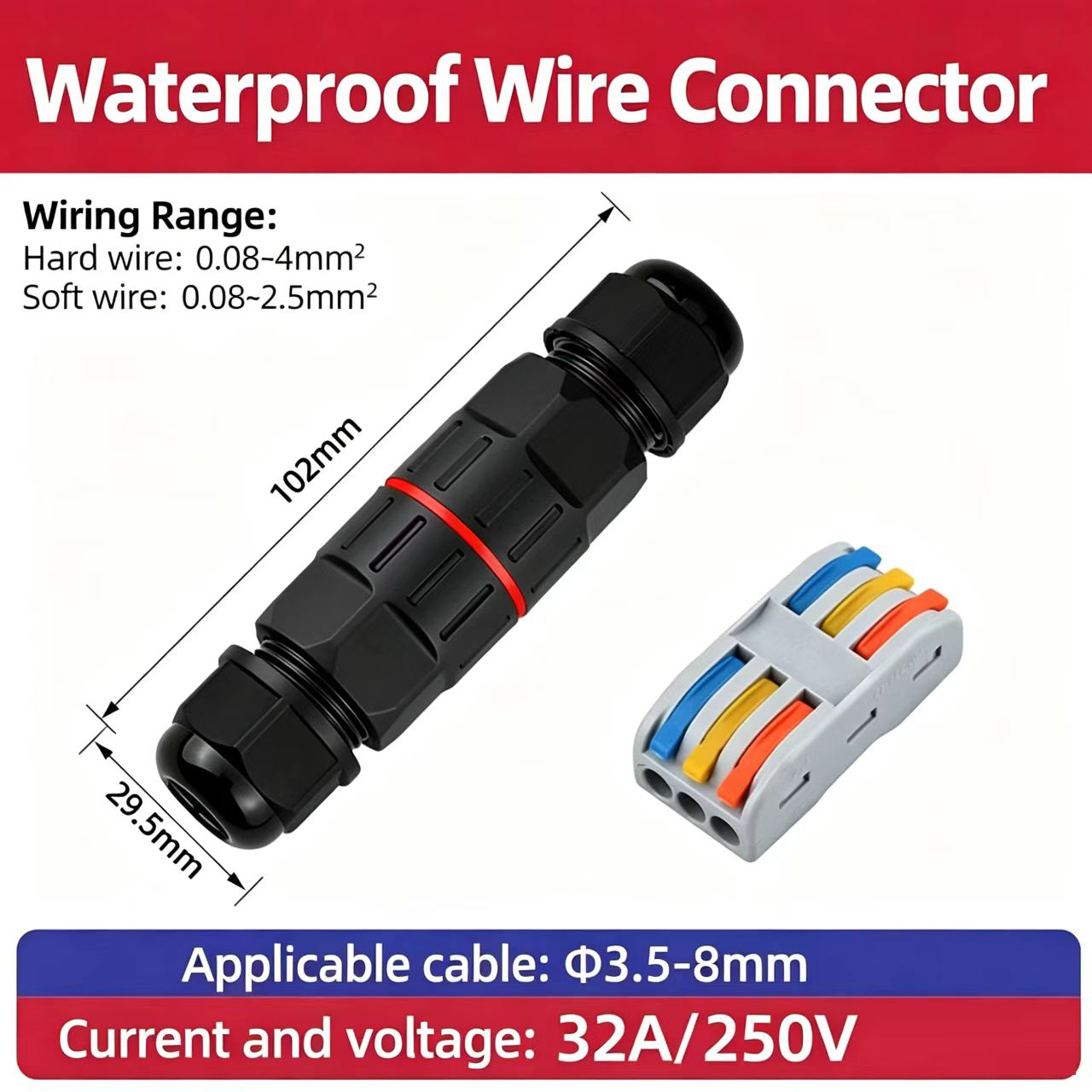 1Pc 2 Pin 3 Pin Wire Connector - Outdoor Lighting Wire Connectors recensie en prijs