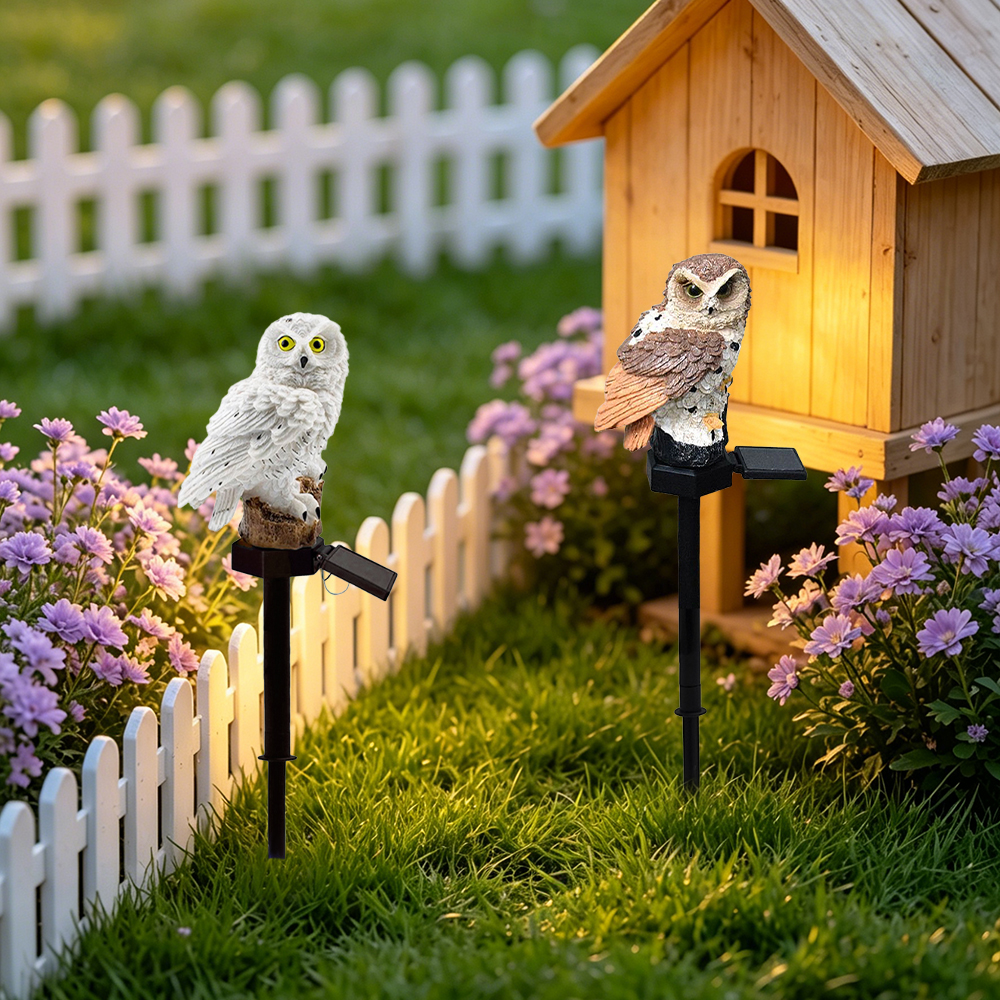 Owl Solar Light, Resin Owl Gro - Outdoor Lighting Landscape recensie en prijs