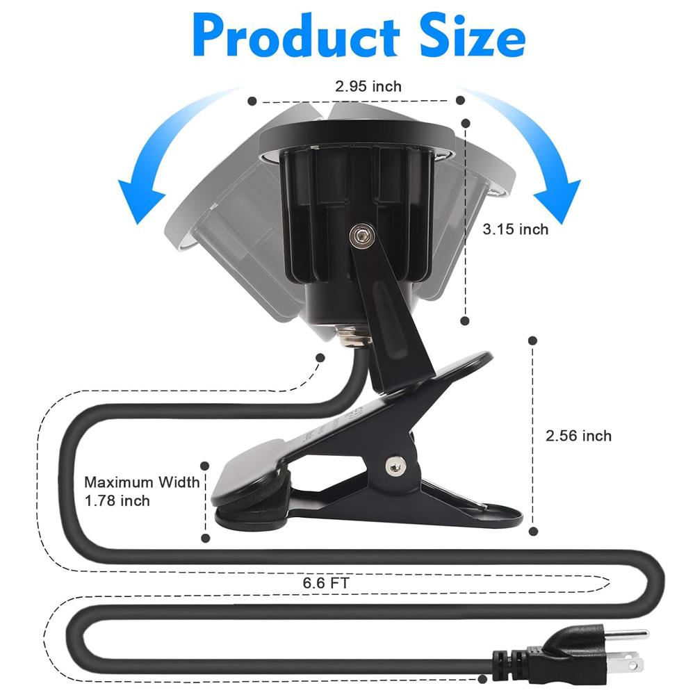 Clip On Spot Light Plug in Wat - Outdoor Lighting Uk recensie en prijs
