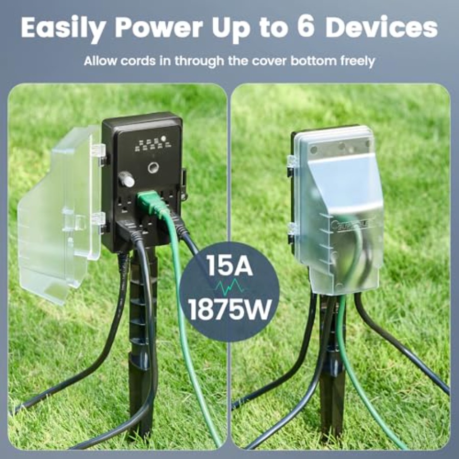 Outdoor Power Stake Dusk to Da - Outdoor Lighting No Outlet recensie en prijs