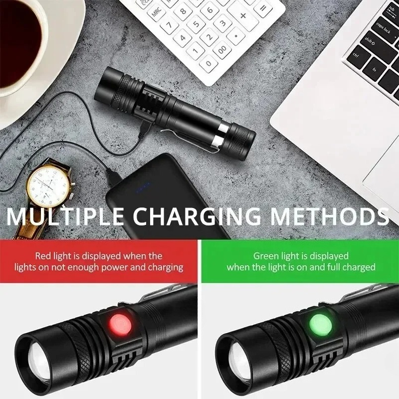 T6 LED Rechargeable Flashlight - Outdoor Lighting Landscape recensie en prijs