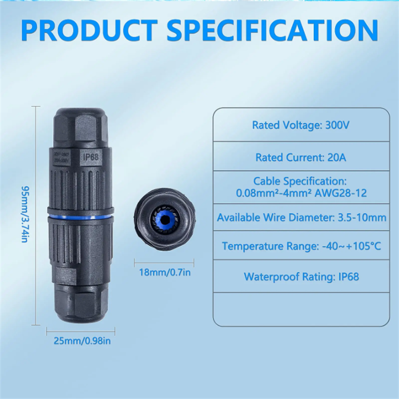 IP68 Waterproof Joint Wire Qui - Outdoor Lighting Connectors recensie en prijs