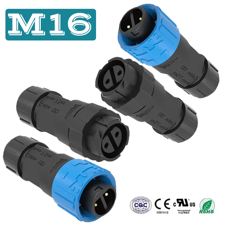 2Pin M16 Power Connector Self- - Outdoor Lighting Wire Connectors recensie en prijs