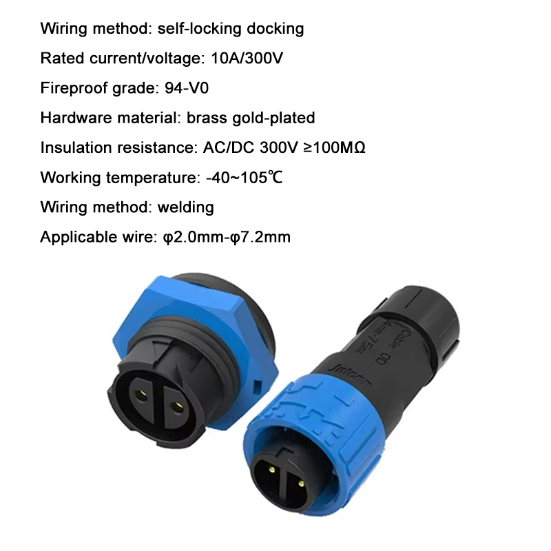 2Pin M16 Power Connector Self- - Outdoor Lighting Wire Connectors recensie en prijs