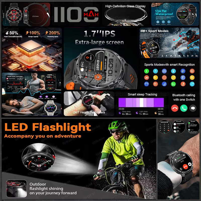 T-REX 3 Military Smartwatch Me - Outdoor Lighting Battery Operated recensie en prijs
