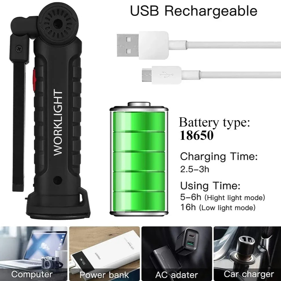 Portable COB LED Flashlight US - Hanging Outdoor Lighting recensie en prijs