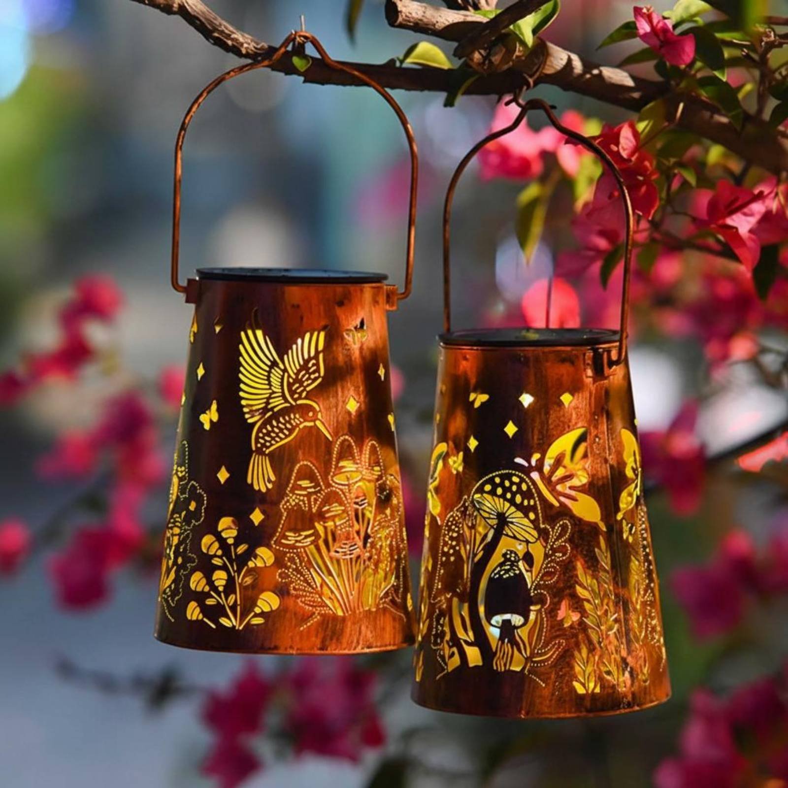Floral Garden Lantern Pattern  - Hanging Outdoor Lighting recensie en prijs