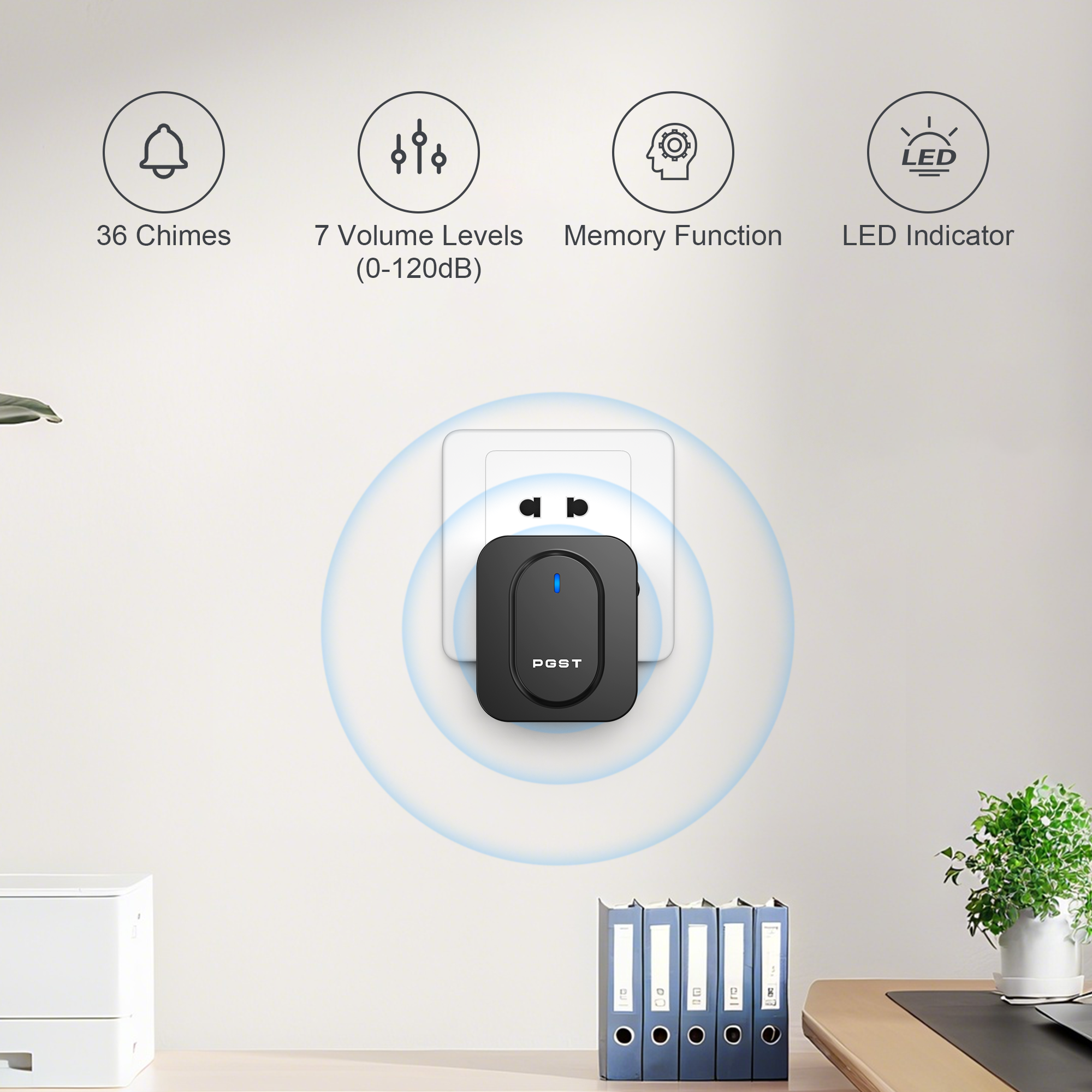 PGST Wireless Doorbell 36 Chim - Outdoor Lighting Install recensie en prijs