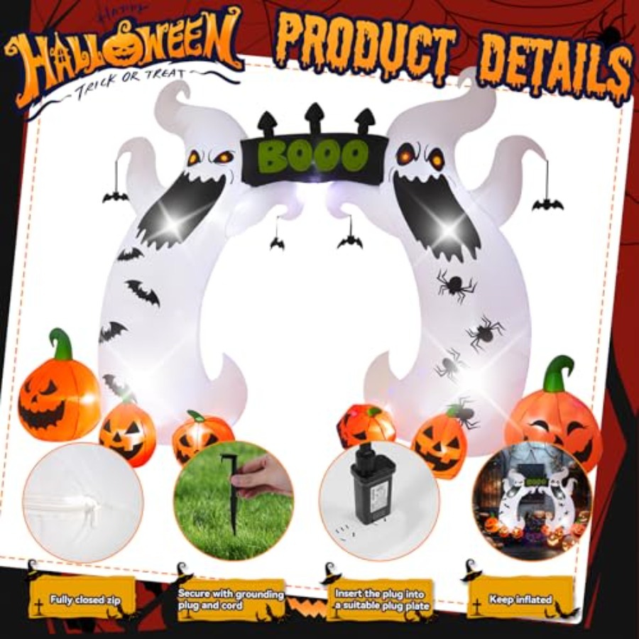 Halloween Inflatable, 16 FT Gi - Outdoor Lighting Halloween recensie en prijs