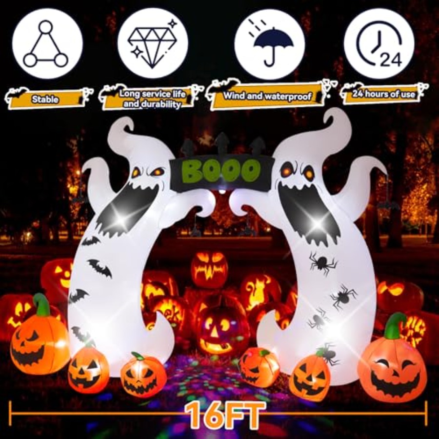 Halloween Inflatable, 16 FT Gi - Outdoor Lighting Halloween recensie en prijs