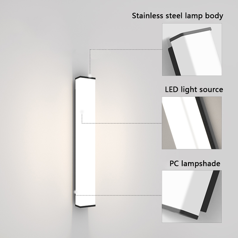 Stainless steel outdoor wall l - Outdoor Lighting Uk recensie en prijs