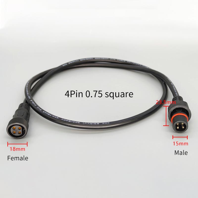 Male Famale Plug Cable 4Pin Wa - Outdoor Lighting Wire Connectors recensie en prijs