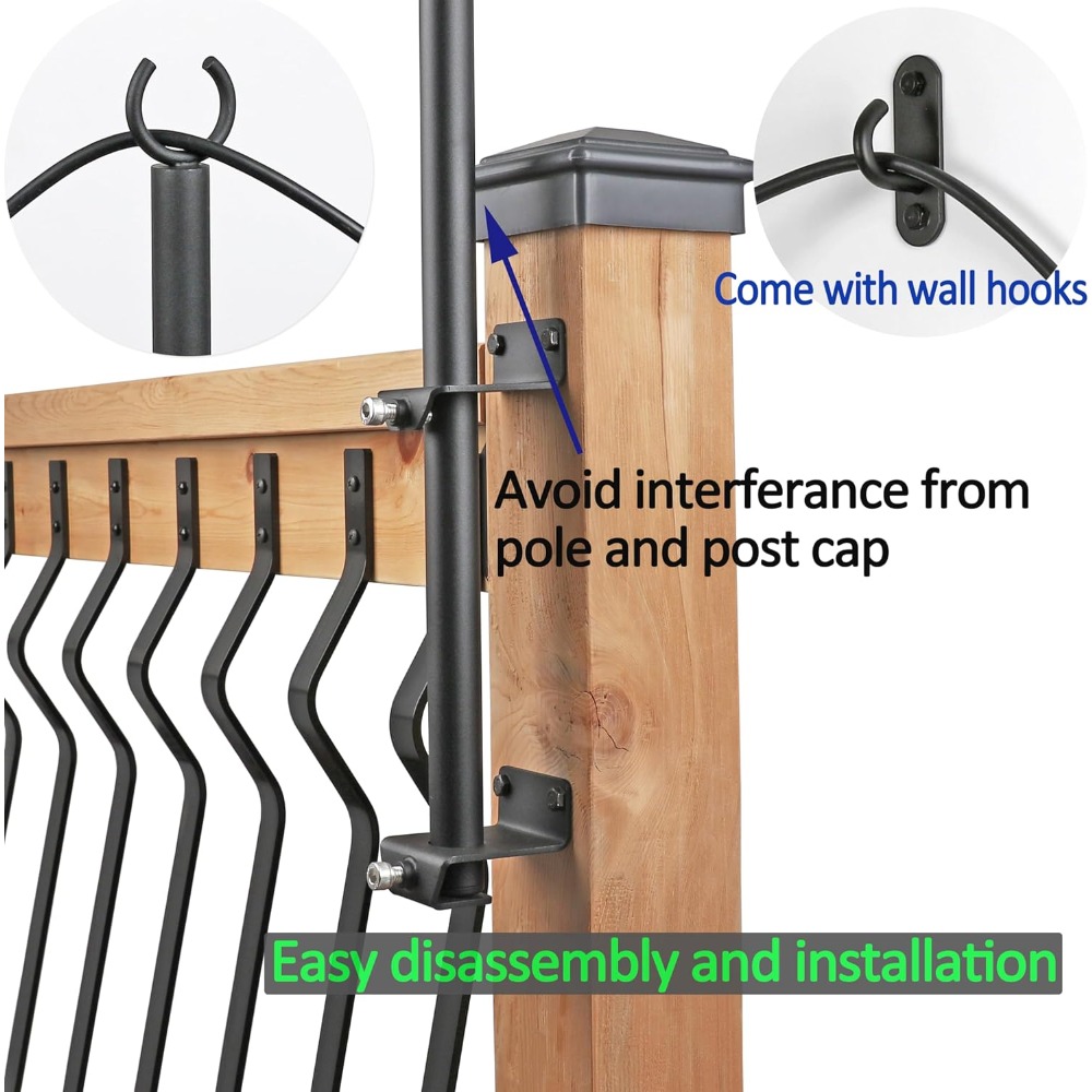 2 pack string light poles - st - Outdoor Lighting Hooks recensie en prijs