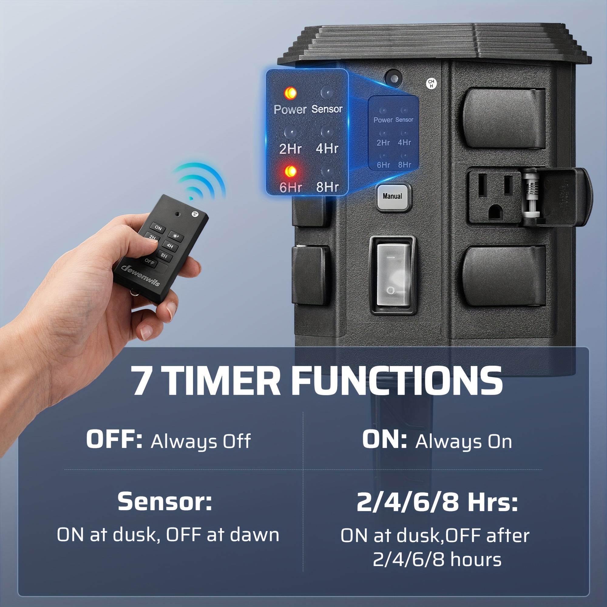 Outdoor Power Stake Timer, Out - Outdoor Lighting No Outlet recensie en prijs