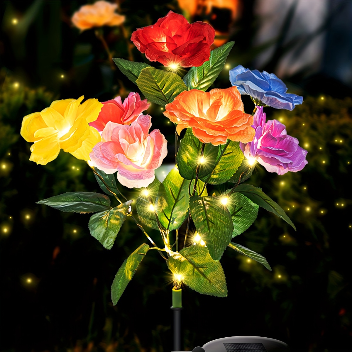 4 Rose Flower Lights, Solar-Po - Outdoor Lighting And Landscape recensie en prijs