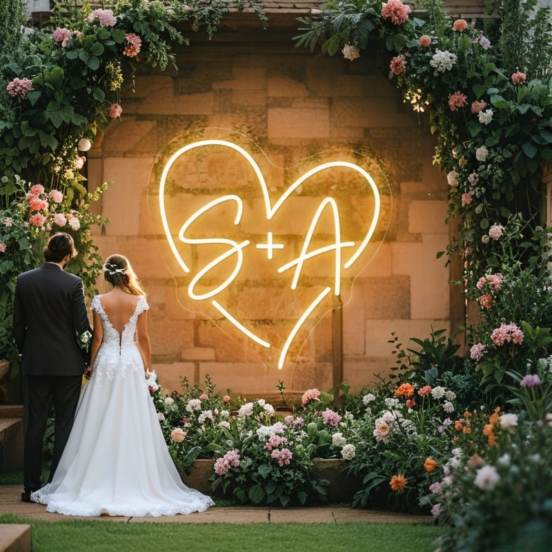 Custom Initials Heart LED Neon - Outdoor Lighting Halloween recensie en prijs