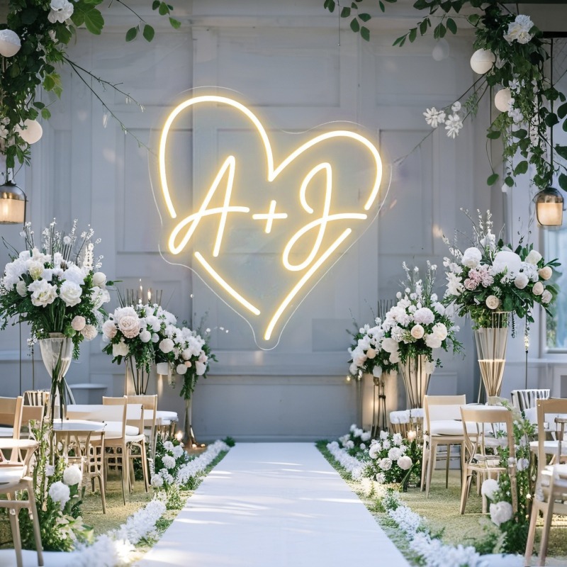 Custom Initials Heart LED Neon - Outdoor Lighting Halloween recensie en prijs