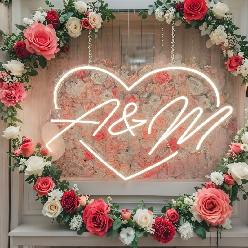 Custom Initials Heart LED Neon - Outdoor Lighting Halloween recensie en prijs