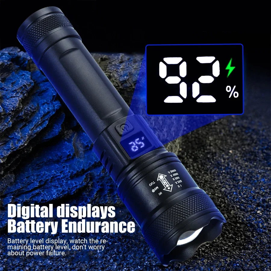 9900LM Powerful LED Flashlight - Outdoor Lighting Battery Operated recensie en prijs