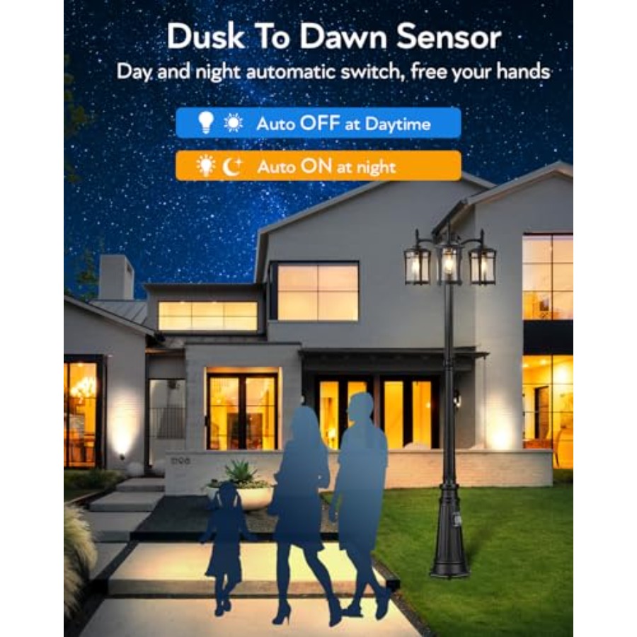 Dusk to Dawn Outdoor Post Ligh - Outdoor Lighting No Outlet recensie en prijs