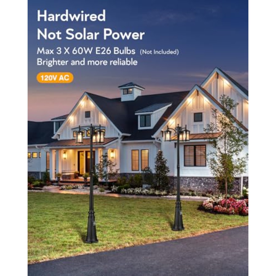 Dusk to Dawn Outdoor Post Ligh - Outdoor Lighting No Outlet recensie en prijs