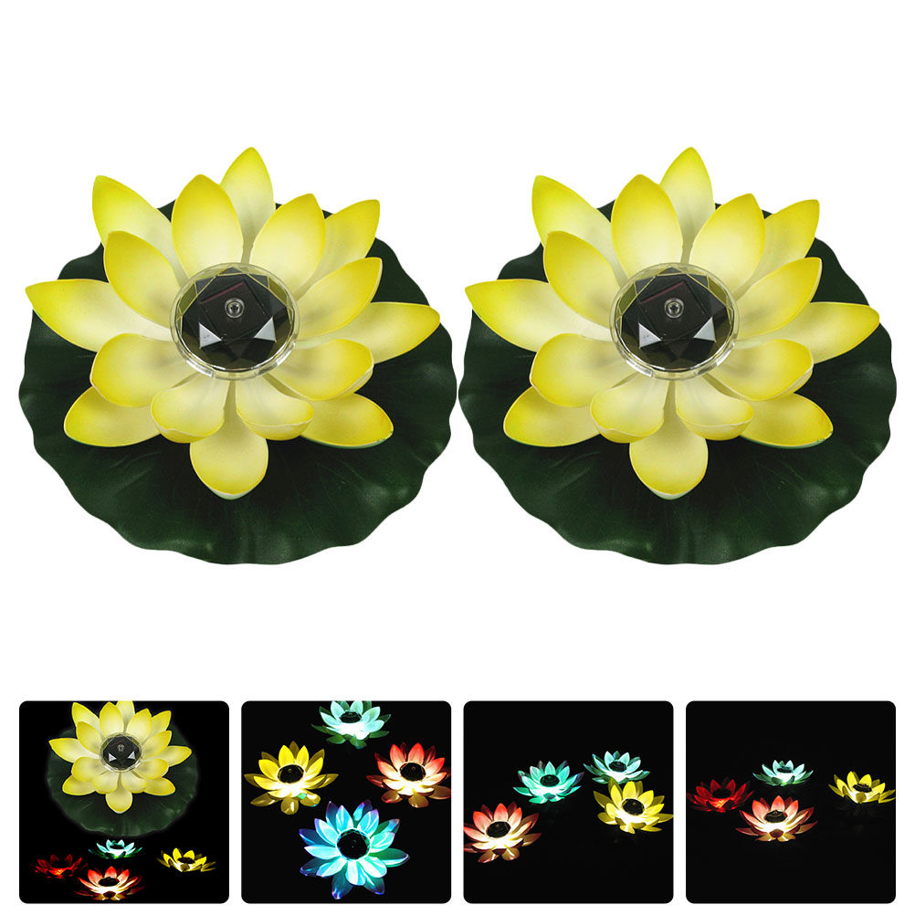 2Pcs Solar Lotus Design Floati - Outdoor Lighting And Landscape recensie en prijs