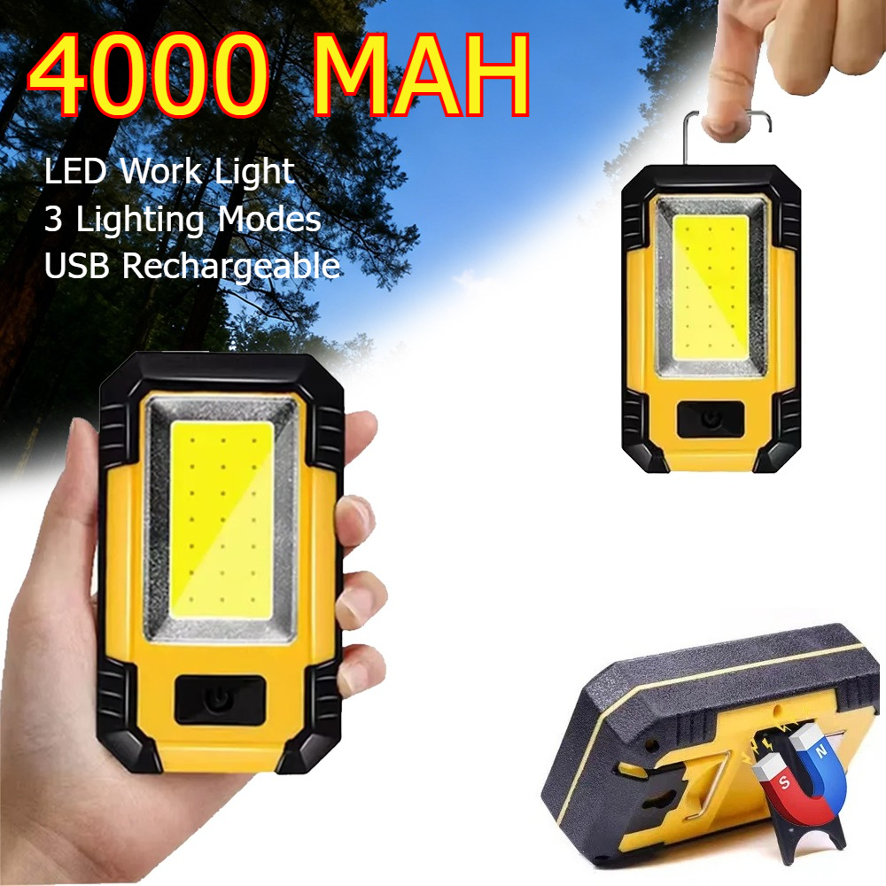 Rechargeable 4000MaH Work Ligh - Outdoor Lighting Hooks recensie en prijs