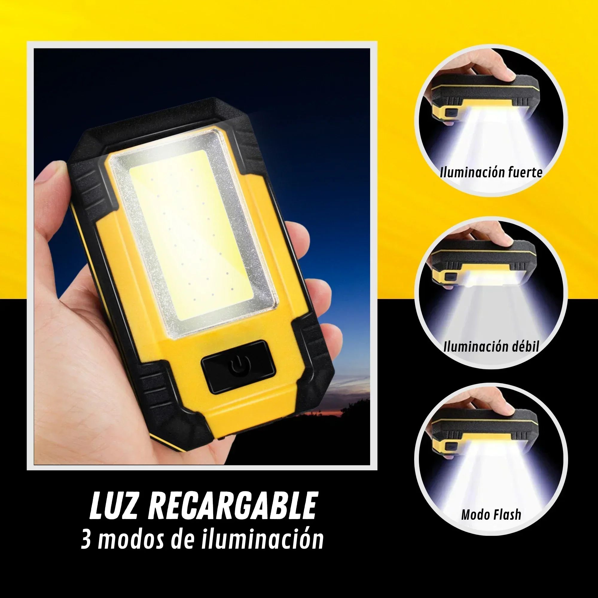 Rechargeable 4000MaH Work Ligh - Outdoor Lighting Hooks recensie en prijs