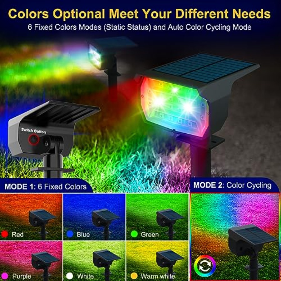 Solar Spot Lights Outdoor Colo - Outdoor Lighting Halloween recensie en prijs