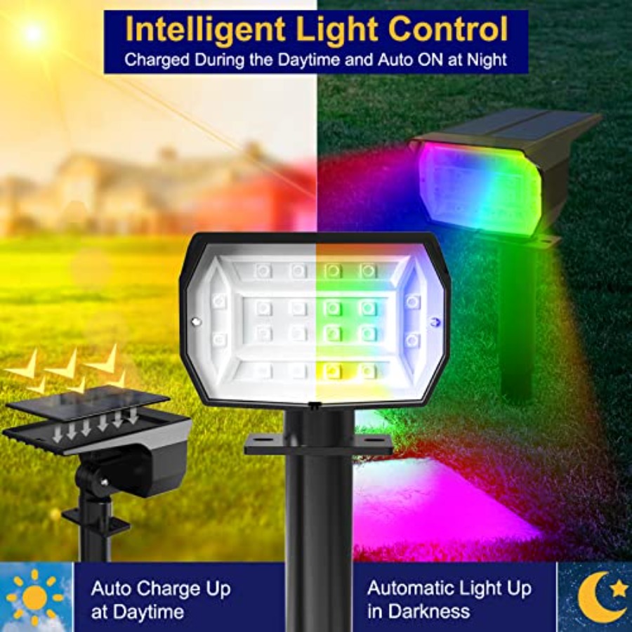 Solar Spot Lights Outdoor Colo - Outdoor Lighting Halloween recensie en prijs
